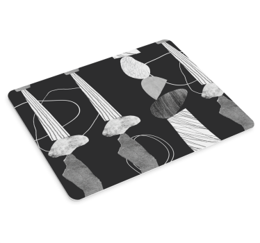 Absztrakt formák kontraszt - mouse pad minták - TenStickers
