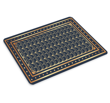 Elegáns geometrikus hullámok mouse pad minták - TenStickers