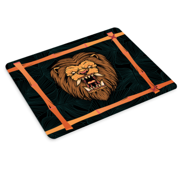 Fierce lion portrait eredeti egérpad - TenStickers