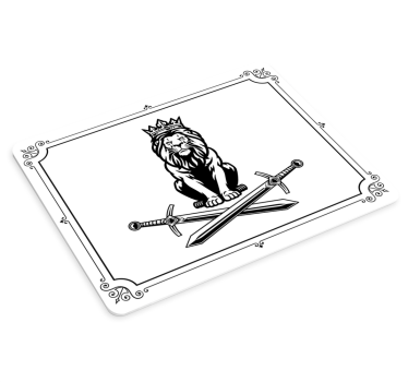 Királyi oroszlán jelvény egérpad - TenStickers