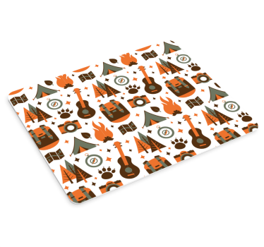 Kemping kaland ikonok mouse pad eredeti - TenStickers