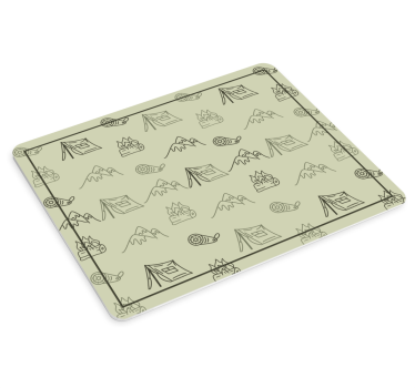 Kemping témájú illusztrációk - mouse pad eredeti - TenStickers