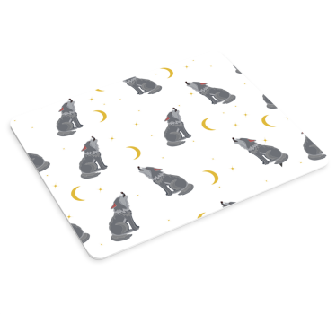 Harsogó farkasok mintás eredeti egérpad - TenStickers