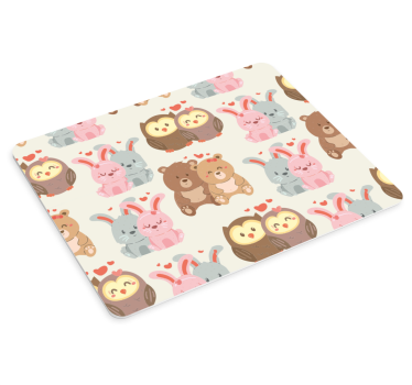 Cuki Állatos párok mouse pad eredeti - TenStickers