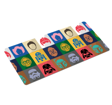 Ikonikus karakterportrék mouse pad szerencsejáték - TenStickers