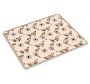Virágos levélelrendezés egérpad minták - TenStickers