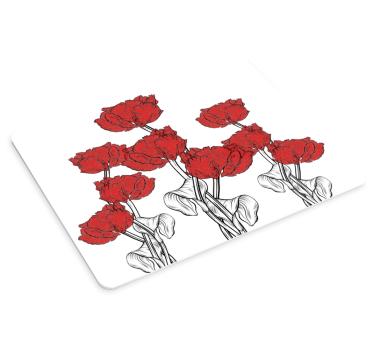 Piros tulipán kompozíció egérpad eredeti - TenStickers