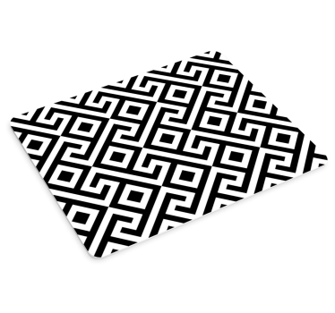 Geometrikus fekete-fehér egérpad minták - TenStickers