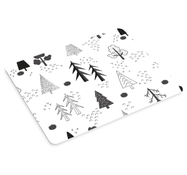 Stilizált erdőelemek - egérpad minták - TenStickers