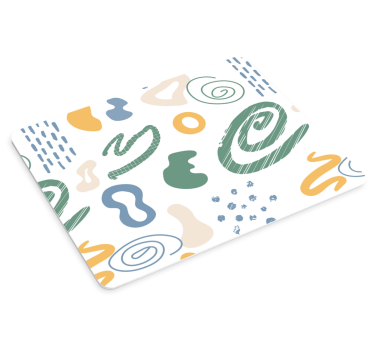 Absztrakt görbe motívumok egérpad minták - TenStickers