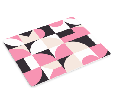Geometrikus rózsaszín kompozíció egérpad minták - TenStickers
