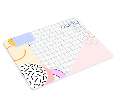 Színes geometrikus elrendezés egérpad minták - TenStickers