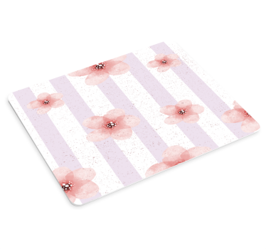Virágos csíkos motívum mouse pad minták - TenStickers