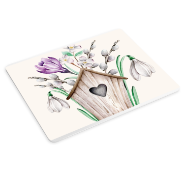 Bűbájos madáretető csokor mouse pad eredeti - TenStickers