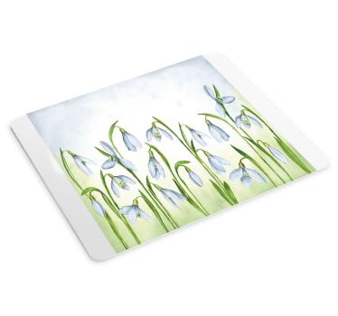 Elegáns hóvirág kompozíció egérpad eredeti - TenStickers