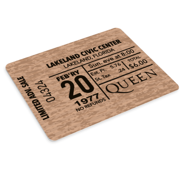 Vintage eseményjegy egérpad - TenStickers