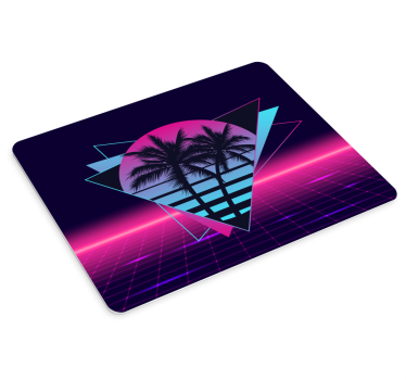 Vaporwave stílusú pálmafa eredeti egérpad - TenStickers