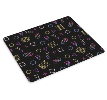 Geometrikus színes formák egérpad minták - TenStickers