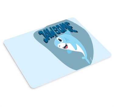 Aranyos cápa grafika - mouse pad szerencsejáték - TenStickers