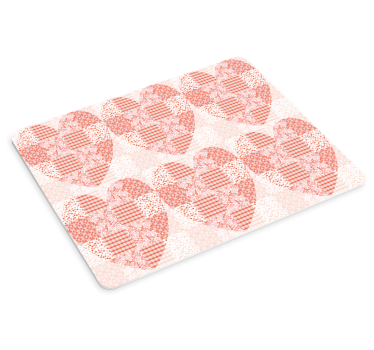 Patchwork szív motívum egérpad minták - TenStickers