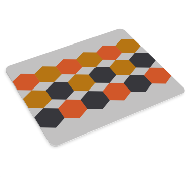 Hatszögletű színelrendezés egérpad minták - TenStickers