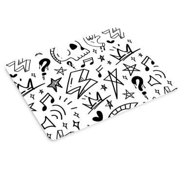 Zenei ikonok mintás egérpadok - TenStickers