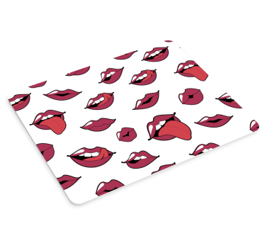 Játékos ajkak mintázat - mouse pad eredeti - TenStickers