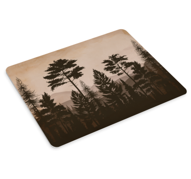 Silhouette erdőjelenet mouse pad szerencsejáték - TenStickers