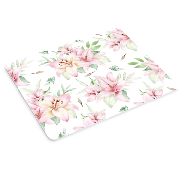 Virágos liliom mintás mouse pad minták - TenStickers