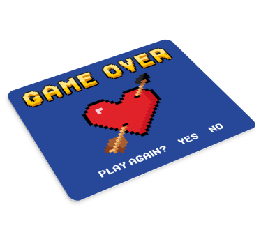 8-bit szív grafika mouse pad szerencsejáték - TenStickers