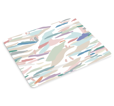 Absztrakt színes ecsetvonások egérpad minták - TenStickers