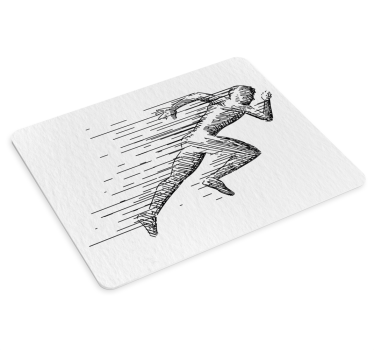 Vázlat futó tematikus egéralátét - TenStickers