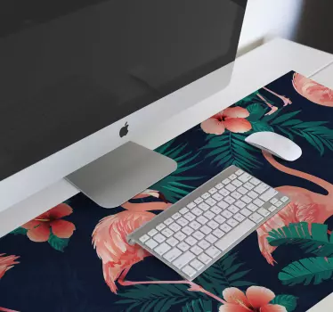 Flamingókkal ellátott egérpad mintákkal - TenStickers