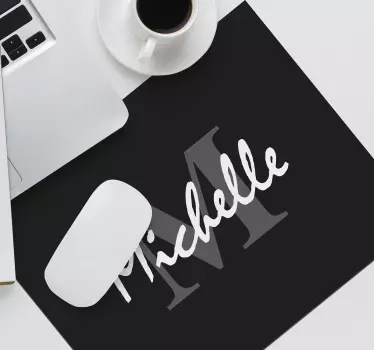 Személyre szabott fekete kezdeti egyedi egerek - TenStickers