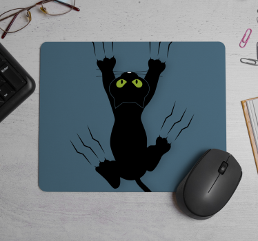 Vicces macska megragadta az egérpad eredeti egérpadját - TenStickers