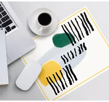 Absztrakt ecsetvonások egérpad minták - TenStickers