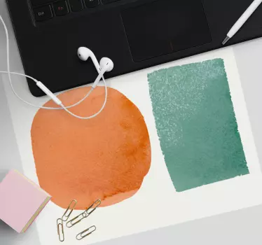Absztrakt forma kompozíciók egérpad minták - TenStickers
