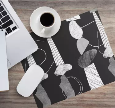 Absztrakt formák kontraszt - mouse pad minták - TenStickers