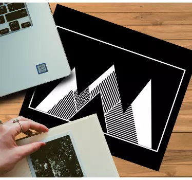 Absztrakt geometrikus csúcsok egérpad minták - TenStickers