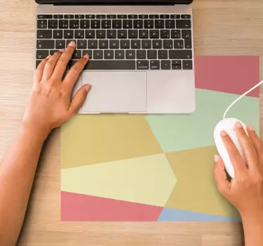 Absztrakt geometrikus színek - mouse pad minták - TenStickers