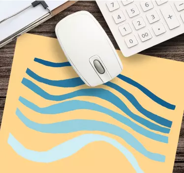 Absztrakt hullámvonalak egérpad minták - TenStickers
