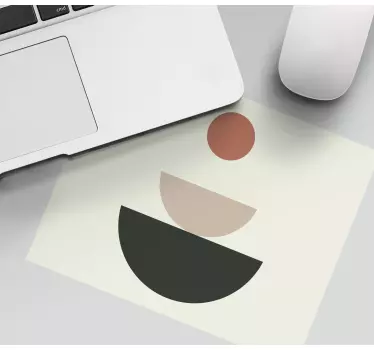 Absztrakt köralakú minták egérpadhoz - TenStickers