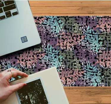 Absztrakt levél motívum egérpad minták - TenStickers