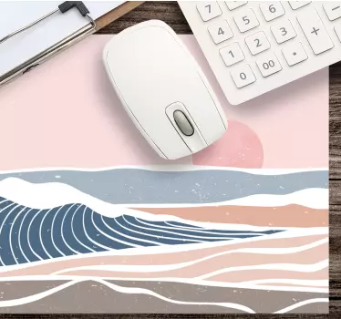 Absztrakt Óceáni hullámok egérpad minták - TenStickers