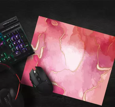 Absztrakt rózsaszín keringők - mouse pad minták - TenStickers