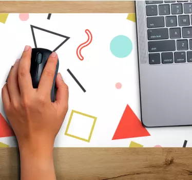 Absztrakt színes formák egérpad minták - TenStickers
