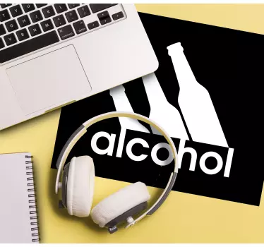Alkoholos vicces egérpad idézőjelekkel - TenStickers