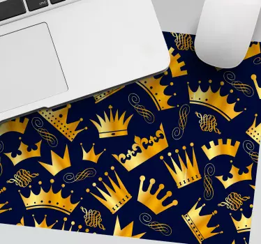 Arany korona minták egérpadokhoz - TenStickers