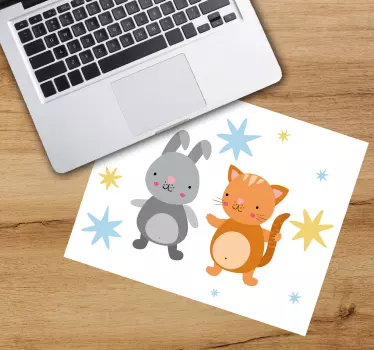 Aranyos Állat barátok mouse pad eredeti - TenStickers