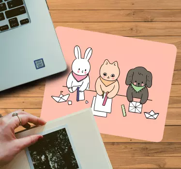 Aranyos Állatbarátok mouse pad eredeti - TenStickers